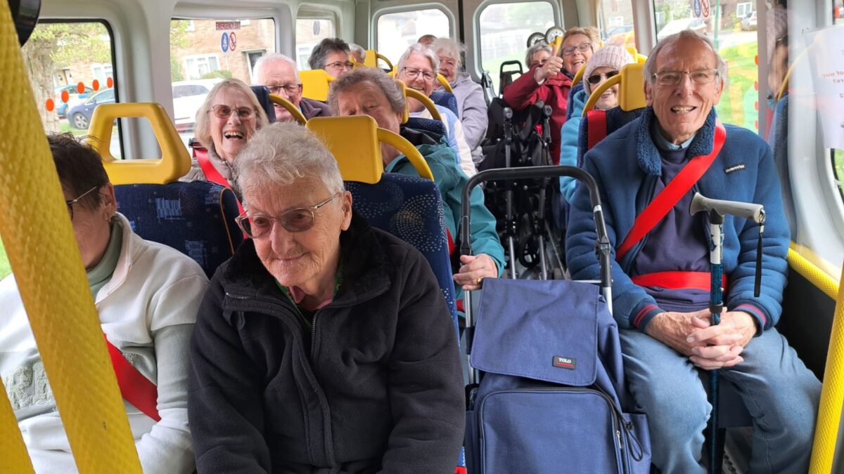 Bourne bus passengers